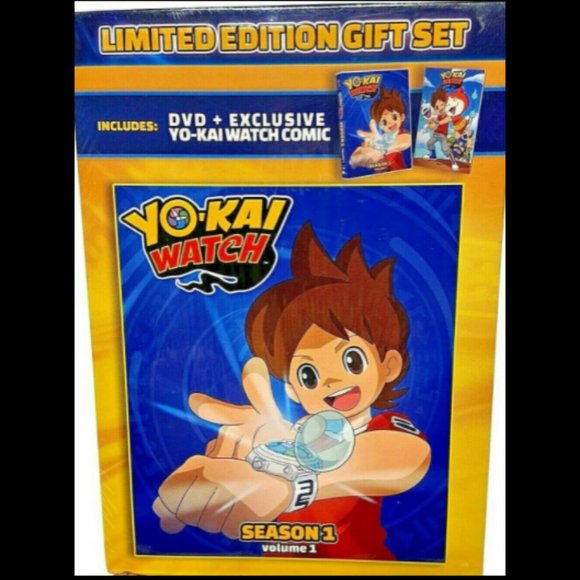 DVD Yo-kai Watch: Season 1 Vol 1 Gift Set w/ Exclusive Comic Book LImited Ed NIP - Picture 2 of 4